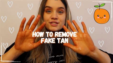 how do you get fake tan off clothes|self tan remover diy.